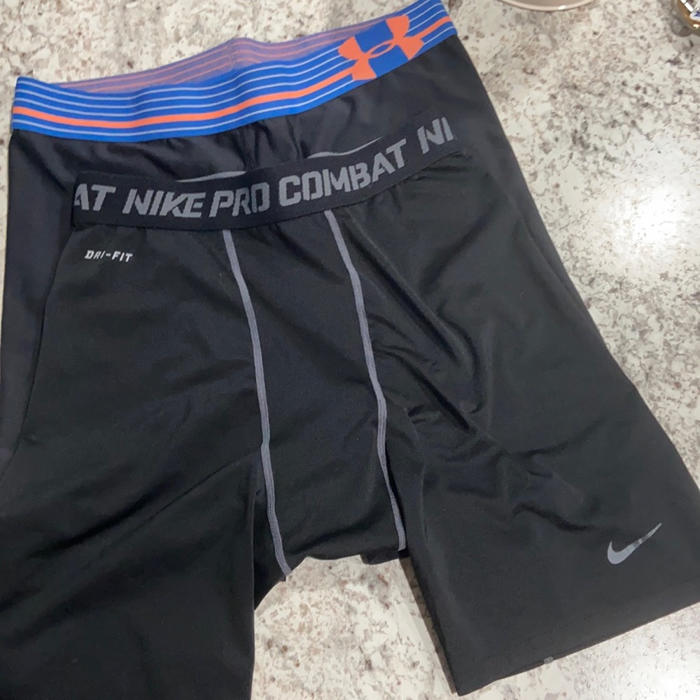 Nike and Under armour Compression shorts
